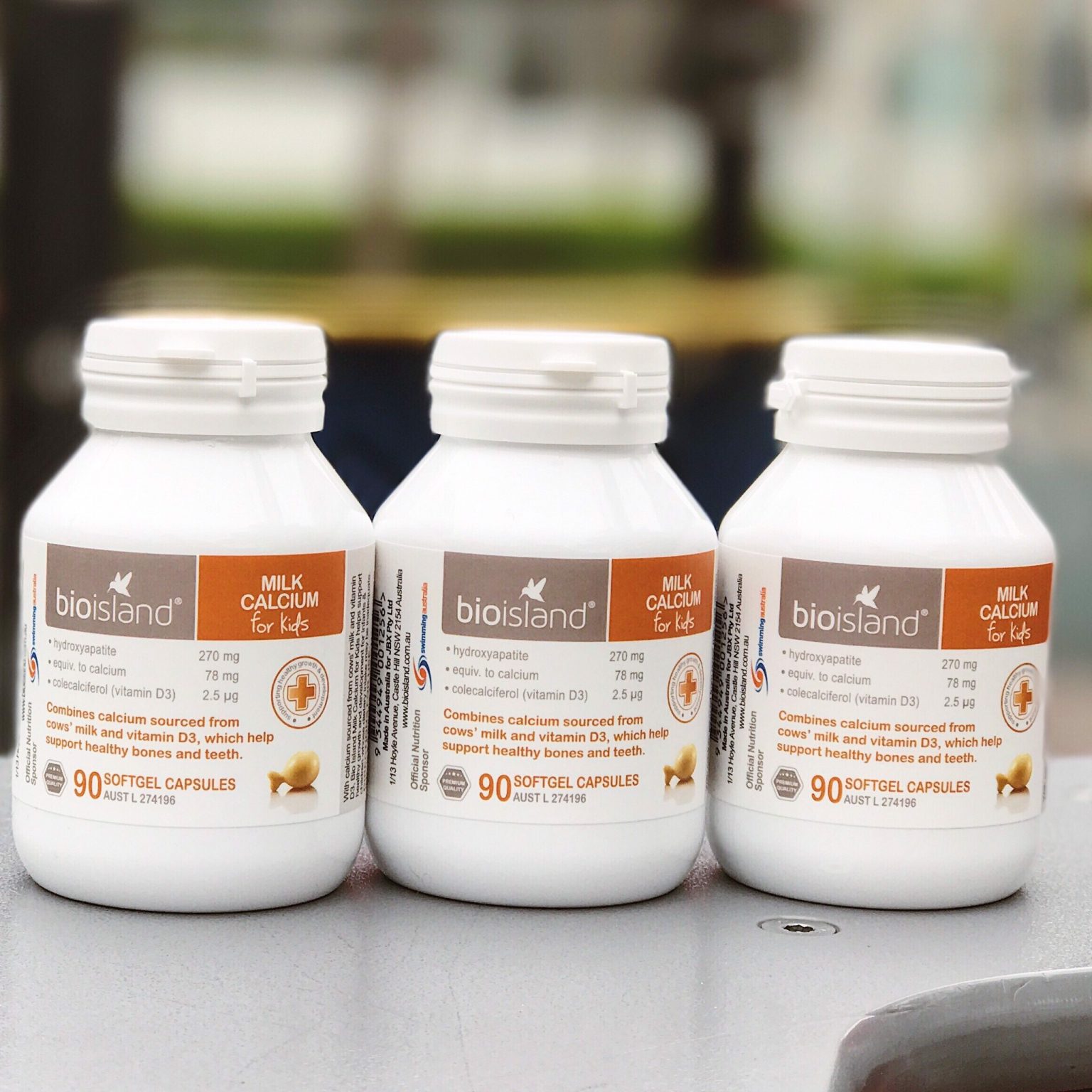 Milk Calcium Bio Island Sữa Bò Non Cho Bé của Úc (90 viên) SAHASTORE